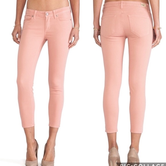 PAIGE Pants - Paige | Verdugo Crop Skinny Jeans Ballet Pink 32